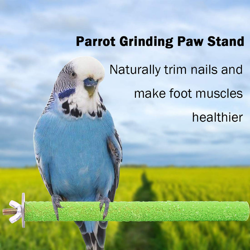 6 Pcs Parrot Perches,Colorful Birdcage Scrub Stand Bar for Bird Parrot Budgies Parakeet Cockatiels Conure Lovebird Cage Paw Grinding Toy - PawsPlanet Australia