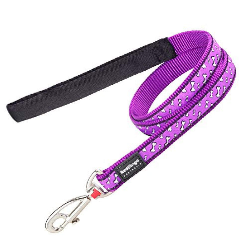 Red Dingo Flying Bones Dog Collar, Medium, Purple Flying Bones Purple M - PawsPlanet Australia