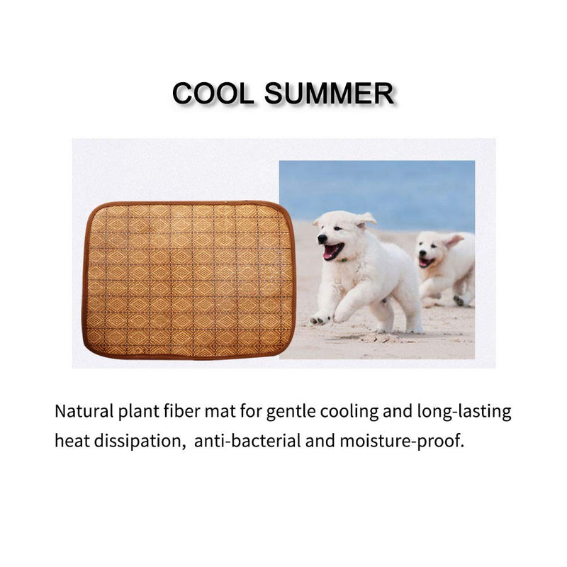 Pet Sleep Mat, Dog kennel Mat and Cooling Mat Puppy Summer Cool & Warm Dual Cushion Dogs Crate Pad Cat Bed Mattress Crates Mat (M, Blue) M - PawsPlanet Australia