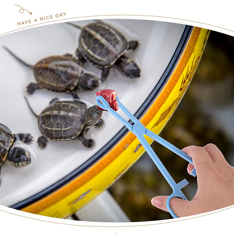 NA Reptile Feeding Clip,Plastic Feeding Tweezers Pet Raising Feeding Tool for Tortoise Lizard Frog Spider Tarantulas(9.65inch) - PawsPlanet Australia