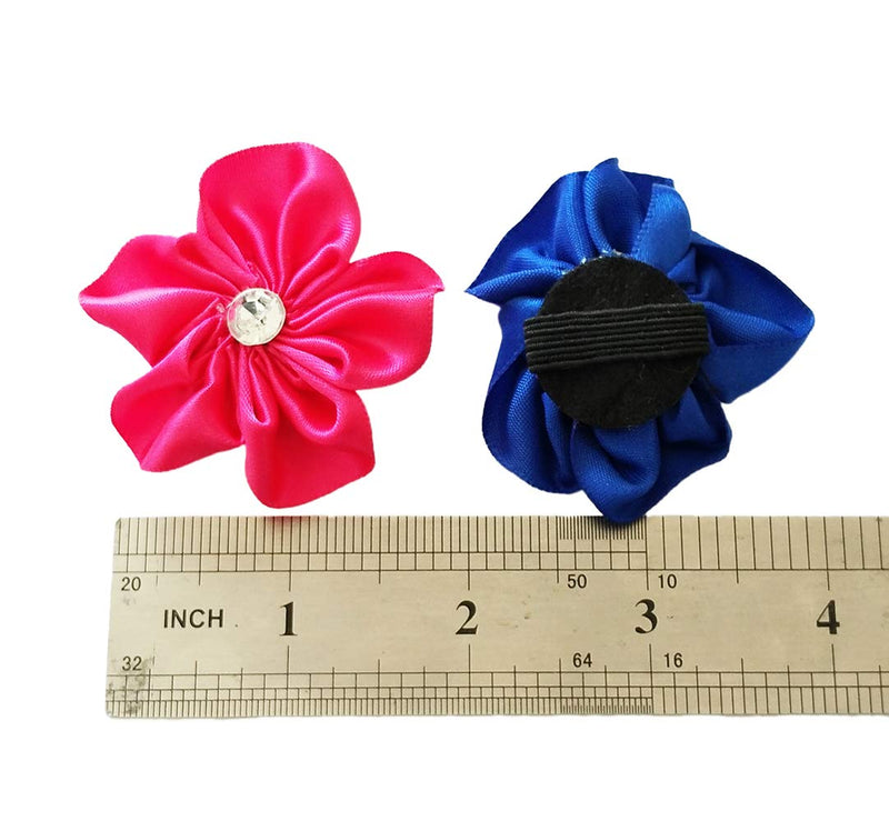 [Australia] - JpGdn 10pcs 2" Pet Collar Bows Flowers for Small Dogs Doggy Cats Wedding Birthday Party Collars Accessories 