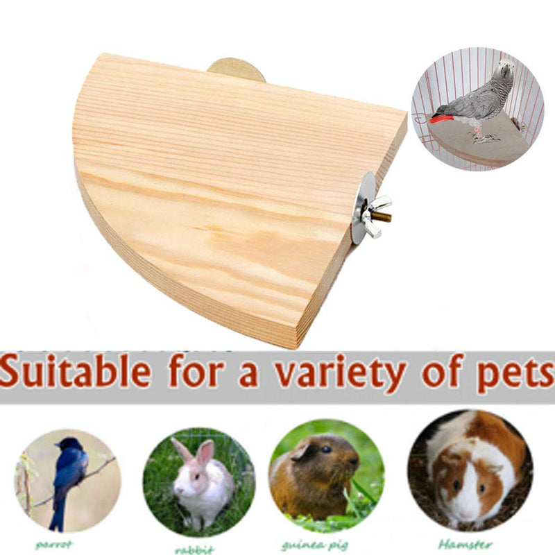 maxgoods Bird Perch Platform Stand,Wood Perch Bird Platform Stand Rack,Playground Cage Accessories for Small Medium Anminals Parrots Parakeet Hamster Gerbil Rat Mouse Lovebird Finches Exercise Toy - PawsPlanet Australia