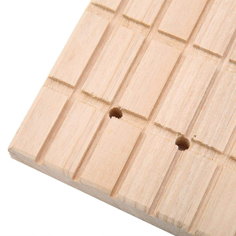 Natural Wooden Hamster Scratcher Claws Square Grooves Grinding Scratching Board Toy for Hamster Hedgehog Chinchilla Rabbit Small Animal - PawsPlanet Australia