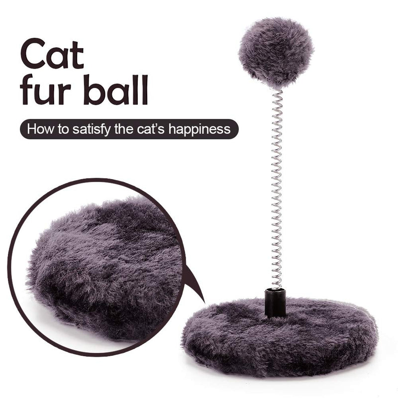 [Australia] - GiftParty Cat Scratching Post for Kitty, Natural Sisal Scratchers Post, Plush Platform and Hanging Toy Balls, Kittens & Cat Interactive Toys 