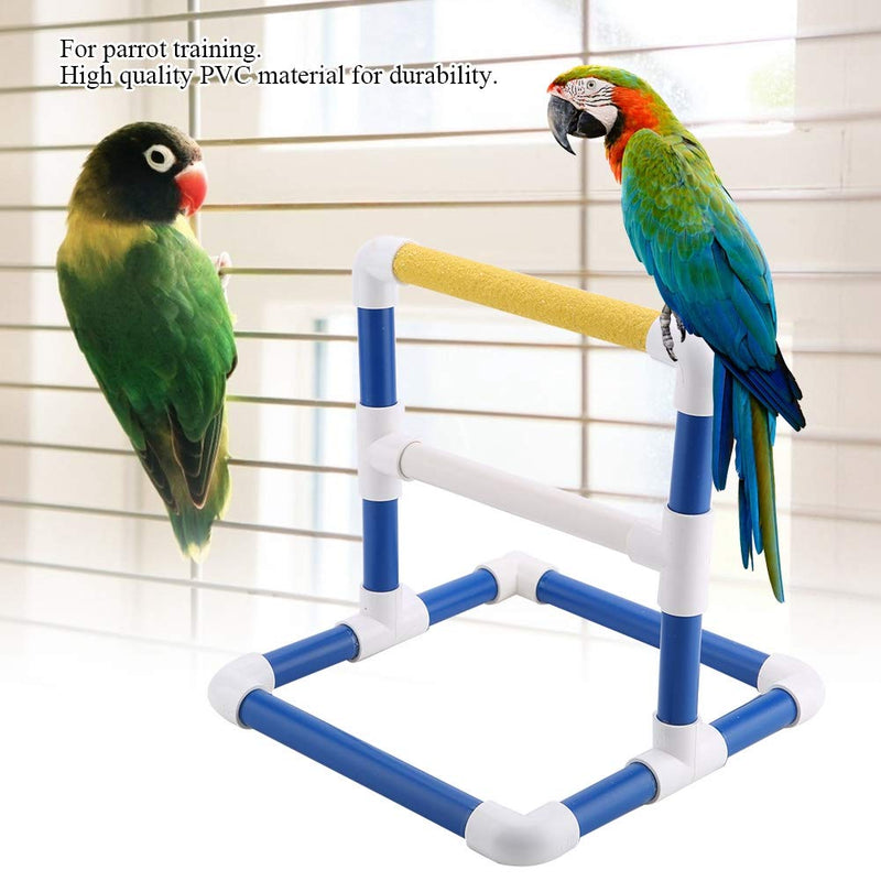 [Australia] - Hffheer Parrot Training Stand Bird Stand Table PVC Bird Standing Platform Bird Shower Bath Stand Rack Bird Training Grinding Toy Scurb 