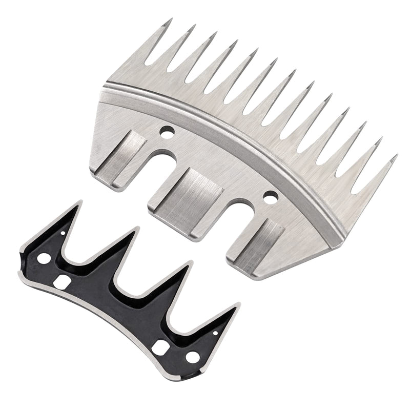Sheep Blades Shears Kit, Sheep Shearing Combs and Cutters - Metal Sheep Shearing Clippers for Sheep Shears Electric Clippers (Straight) Straight - PawsPlanet Australia