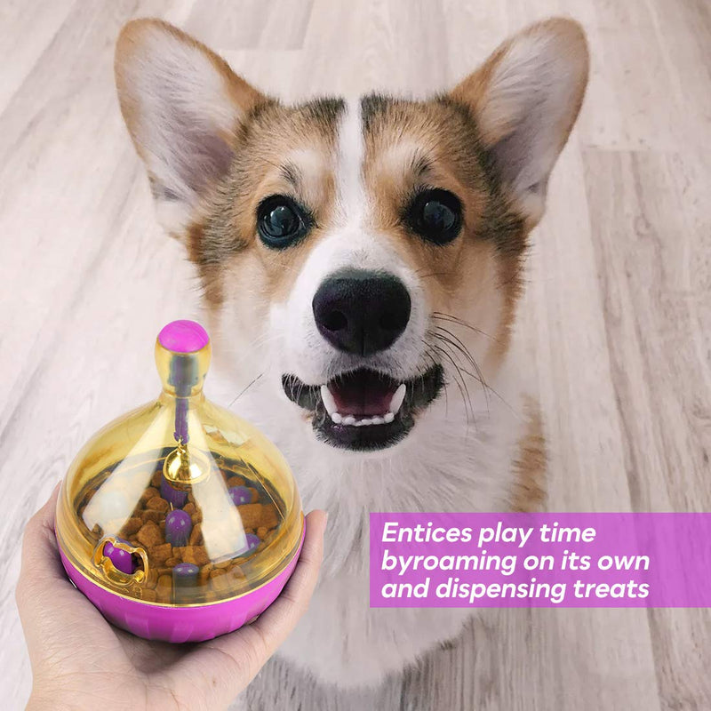 FREESOO Dog Puzzle Interactive Toys Puppy Treats Ball Food Dispenser IQ Training Slow Eating for boredom Small Medium Dogs Cats Pink - PawsPlanet Australia