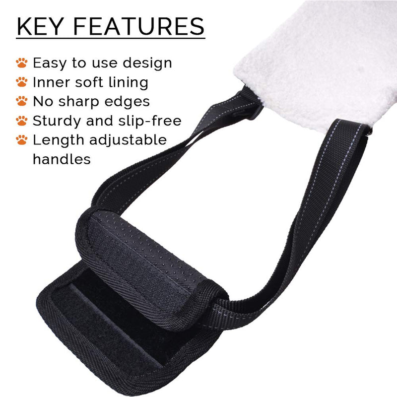 [Australia] - LOOBANI Portable Dog Sling for Back Legs, Hip Support Harness to Help Lift Dogs Rear for Canine Aid and Old K9 Cruciate Ligament Rehabilitation Large 