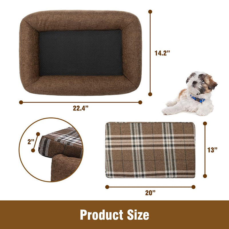 SCENEREALDog Bed with Bolster - 2 in 1 Memory Foam Dog Bed - Orthopedic Dog Bed, Detachable Soft Mattress with Removable Washable Cover, Waterproof Liner and Anti-Slip Bottom for Small Dogs - PawsPlanet Australia
