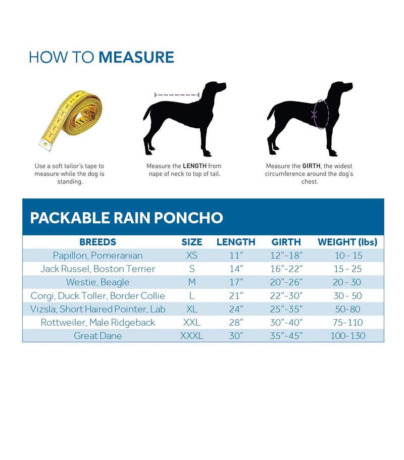 RC Pet Products Packable Dog Rain Poncho X-Large Rubber Ducky - PawsPlanet Australia