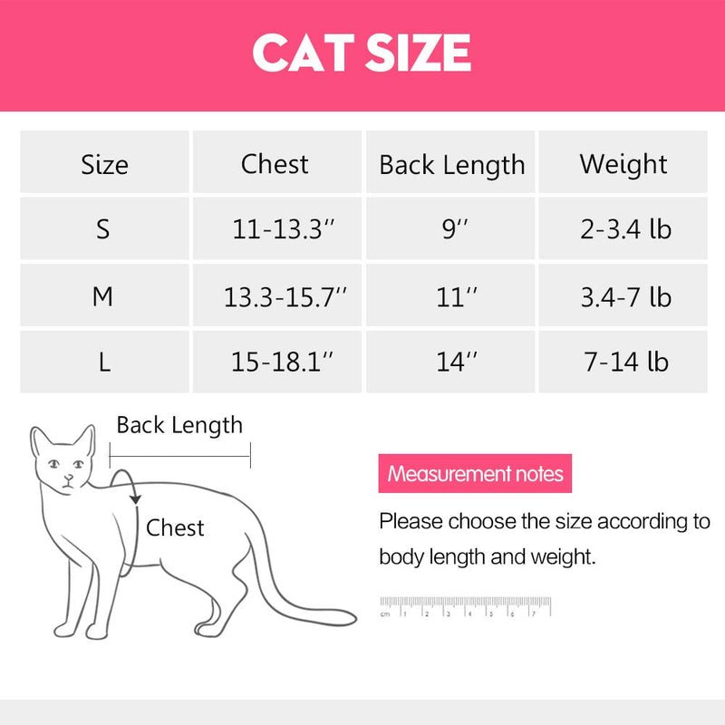 LIANZIMAU Cat Surgery Recovery Suit for Surgical Abdominal Wounds Home Indoor Pet Clothing E-Collar Alternative for Cats After Surgery Pajama Suit Small (Pack of 1) Blue - PawsPlanet Australia