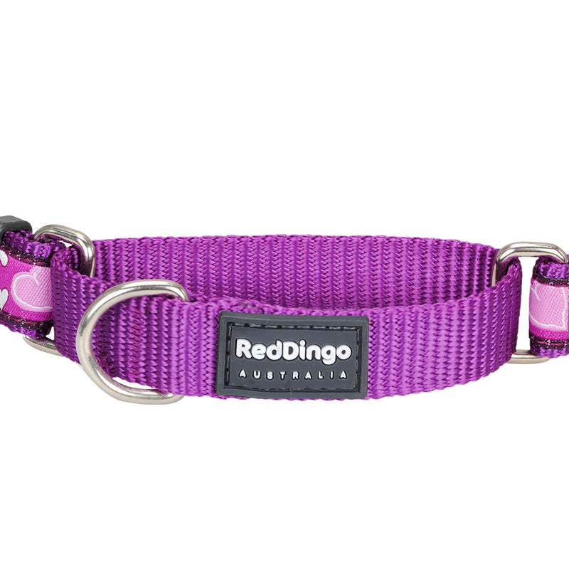 Red Dingo Breezy Love Martingale Dog Collar (20mm x 32-47cm), M Medium - PawsPlanet Australia