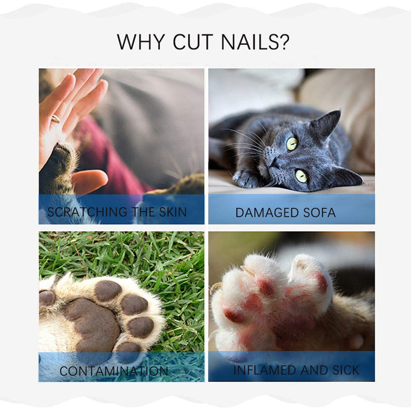 [Australia] - Dog Nails Clippers and Trimmer-Professional Pet Grooming Tool,Razor Sharp Blades,Safety Guard to Avoid Overcutting,Free Nail File Blue 