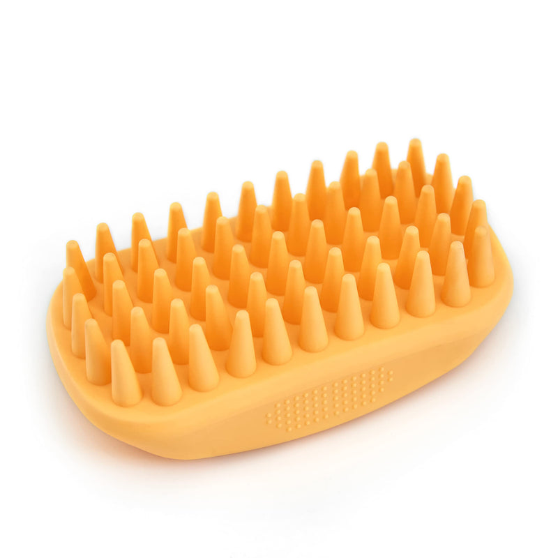 Silicone dog grooming brush pet shampoo bath brush anti skid soothing massage rubber comb bath dog brush - PawsPlanet Australia