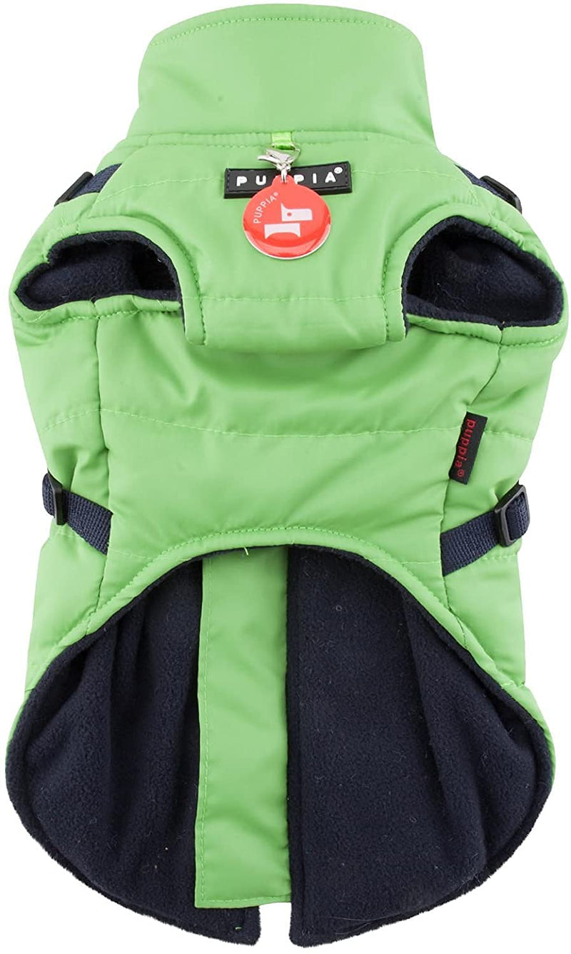 Puppia PAPD-VT1366-GR-XL Authentic Mountaineer II Winter Vest, X-Large, Green XL - PawsPlanet Australia