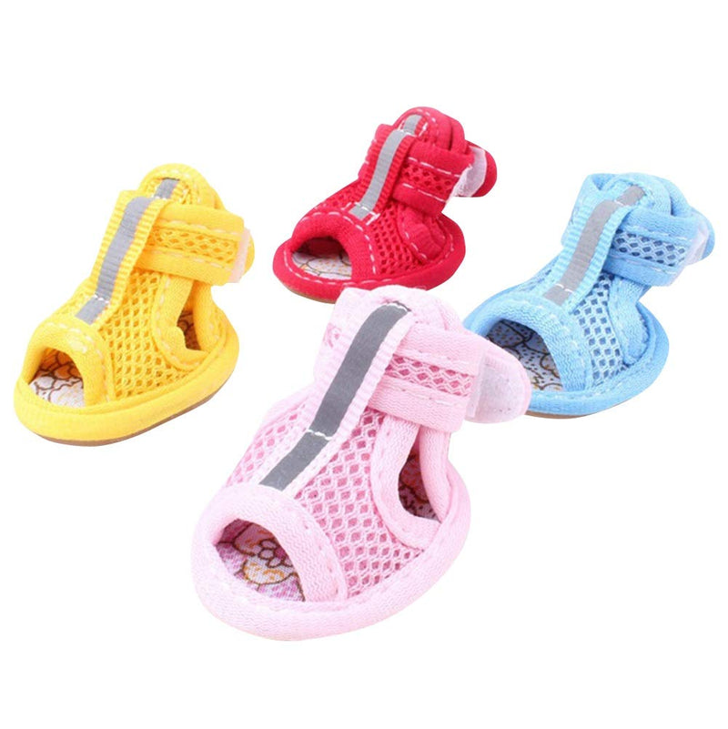 [Australia] - AOFITEE Summer Dog Shoes Breathable Mesh Puppy Boots, Adjustable Dog Sandals Anti-Slip Pet Paw Protector for Hot Pavement XL Blue Mesh Dog Shoes 