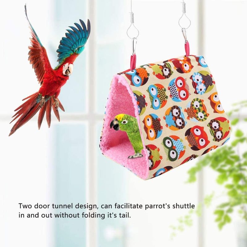 Winter Warm Bird Nest House, Bird Hammock, Warm Soft Parrot Nest Hanging Hut Tent for Small Parrots for Parrot Tiger Skins, Peony, Pearl Birds - PawsPlanet Australia