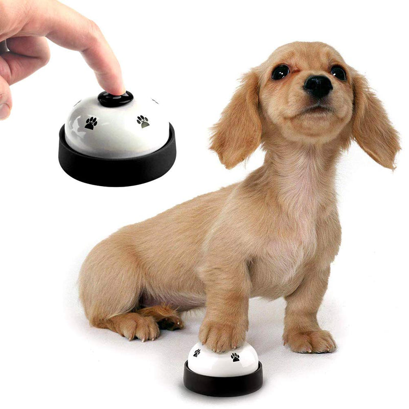 [Australia] - Uspacific 2pcs Pet Training Bells Dog Training Bell with Whistle and Training Clicker for Potty Training, Stopping Barking, Communication Device（ No Need Battery ） 