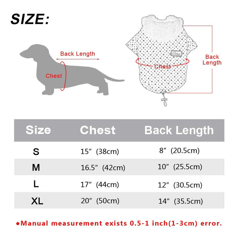 [Australia] - ZEEY Puppy Warm Coat Cute Woolen Doggie Winter Sweater, Thickened Two - Legged Pet Fashion Outfit Cotton Wool Dog Coat L Pink 