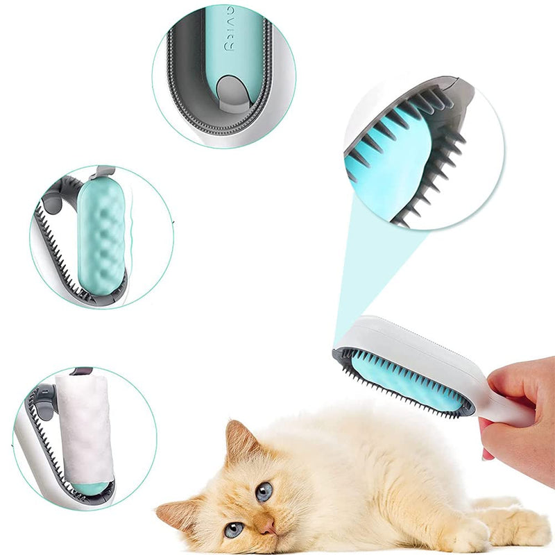 Cat brush, universal knot remover for pets, pet cleaning hair removal comb, pet hair remover pet brush, for grooming, massaging and removing loose undercoat - PawsPlanet Australia