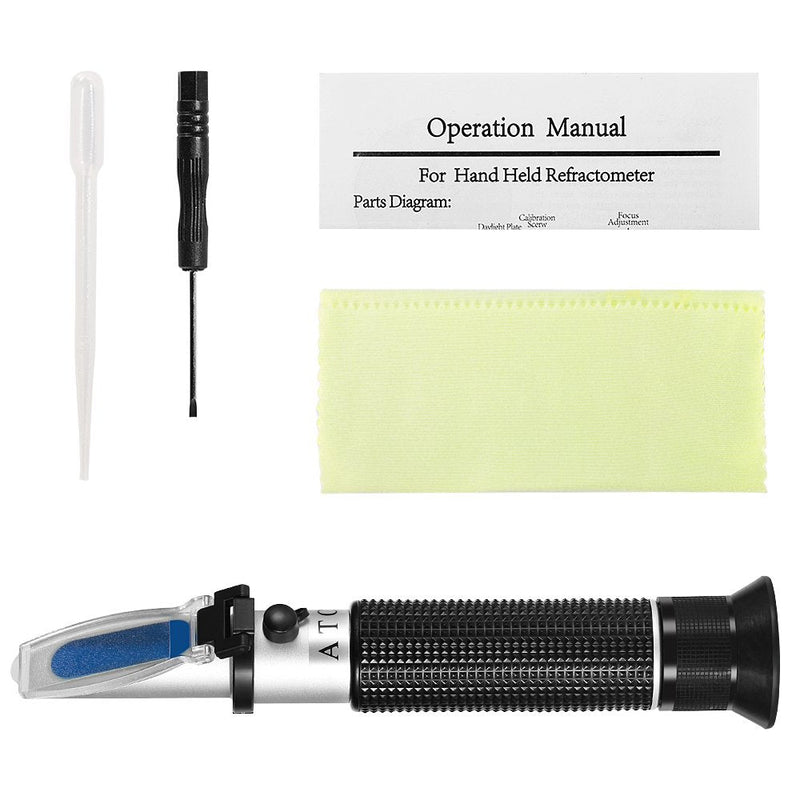 Seawater Salinity Refractometer,V-Resourcing Automatic Temperature Compensation Sea Water Salinity Measurer for Aquarium, Hydrometer, 0-100ppt & 1.000-1.070 Salinity Specific Gravity - PawsPlanet Australia