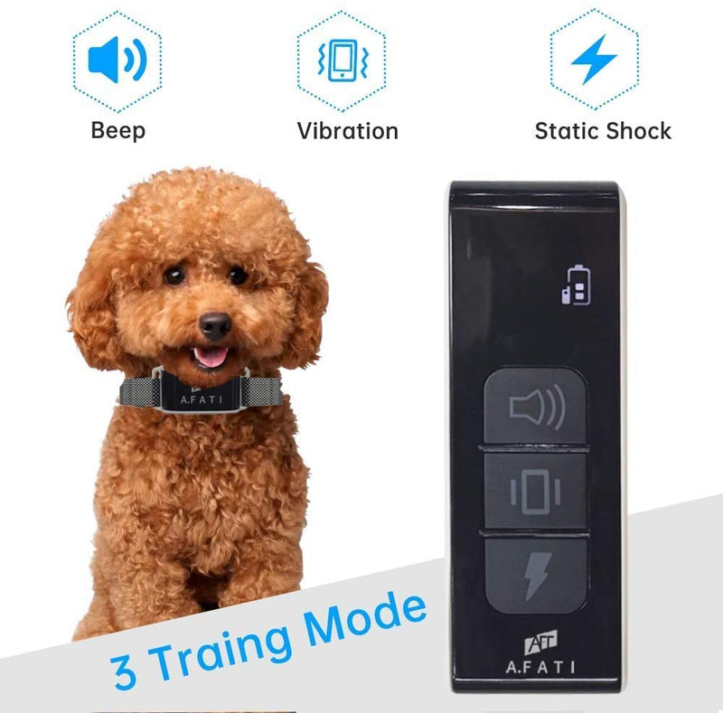 Shock Collar for Dogs, Dog Training Collar with Remote for Medium, Large Dogs, IPX7 Electric Collar with Vibration, Beep, Shock Modes for 1000Ft, Adjustable 0-16 Levels E-Colla Waterproof Ecollar - PawsPlanet Australia