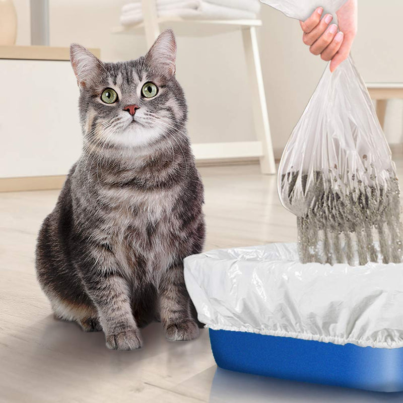 [Australia] - Alfapet Kitty Cat Pan Disposable, Elastic Sifting Liners- 5-Pack + 1 Solid Transfer Liner -for Large, X-Large, Giant, Extra-Giant Size Litter Boxes- with Easy Fit Sta-Put Technology - Pack of 6 