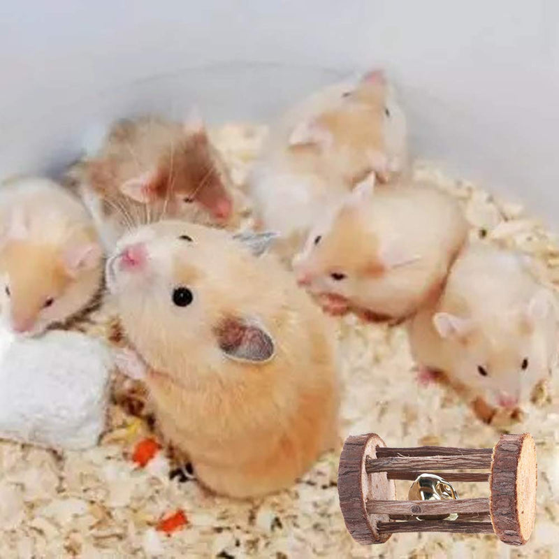 Bebester Hamster Chew Toys, 10 Pieces Small Pets Teeth Care Molar Toy Wooden Pet Toys Cage Accessories Toy for Hamster, Ferret, Parrot, Chinchilla, Guinea Pig, Rabbit Chew Play - PawsPlanet Australia