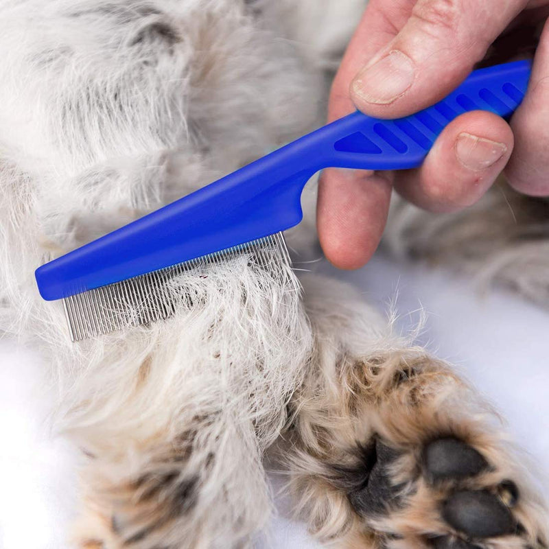 4 Pcs Pet Comb for Cat Dog Flea Lice Tear Stain Remover Combs Fine Tooth Grooming Removal Tool - PawsPlanet Australia