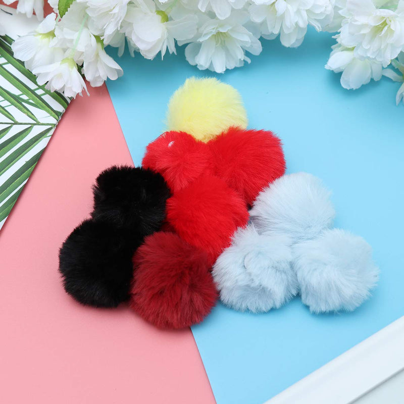 POPETPOP set of 10 pom-pom balls for cats in assorted colours, soft cat toy balls, 4 cm - PawsPlanet Australia