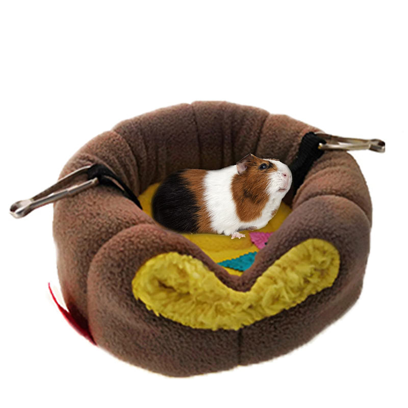Warm Pet Bird Nest House, Plush Cold Weather Hanging Hammock For Parrots, Cozy And Soft Bird Perch Fluffy Shed Hut, Cage Hideaway In Winter For Hamster Guinea Pig Budgies Parakeet Cockatoo Lovebird - PawsPlanet Australia