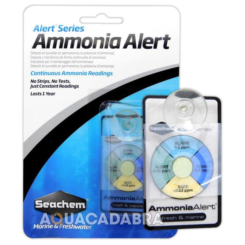 Seachem AMMONIA ALERT TEST KIT AMMONIA MONITOR MARINE FRESH AQUARIUM FISH TANK - PawsPlanet Australia