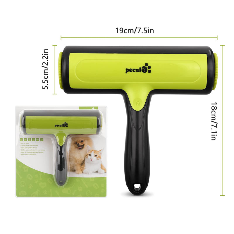 pecute Pet Hair Remover, Dog Hair Remover Easy to Use, Reusable Pet Hair Removal, Pet Hair Remover Roller ABS Material, Self-Cleaning the Pet Fur from Carpet, Sofa, Bedding, Clothes and Furniture - PawsPlanet Australia