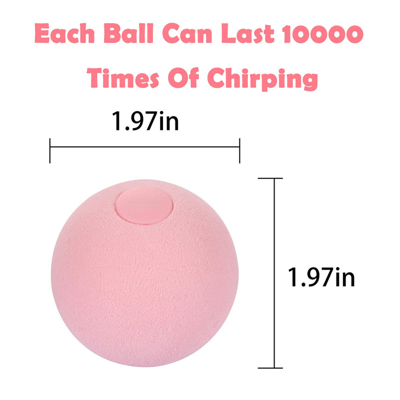 Interactive Cat Kicker Toys of 3 Lifelike Animal Chirping Sounds-Bird Frog and Cricket Chirping Sounds Ball Electronic Squeaky Ball Cat Toy Refillable Catnip for Kittens Chasing Hunting Playing - PawsPlanet Australia