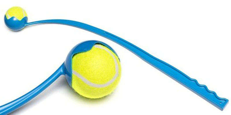 ESL Dog Ball Launcher (Pack Of 2), Dog Ball Launcher Thrower, Puppy Toys, Toys for Dogs, Ball Thrower Assorted Colours With 2 Tennis Balls - PawsPlanet Australia