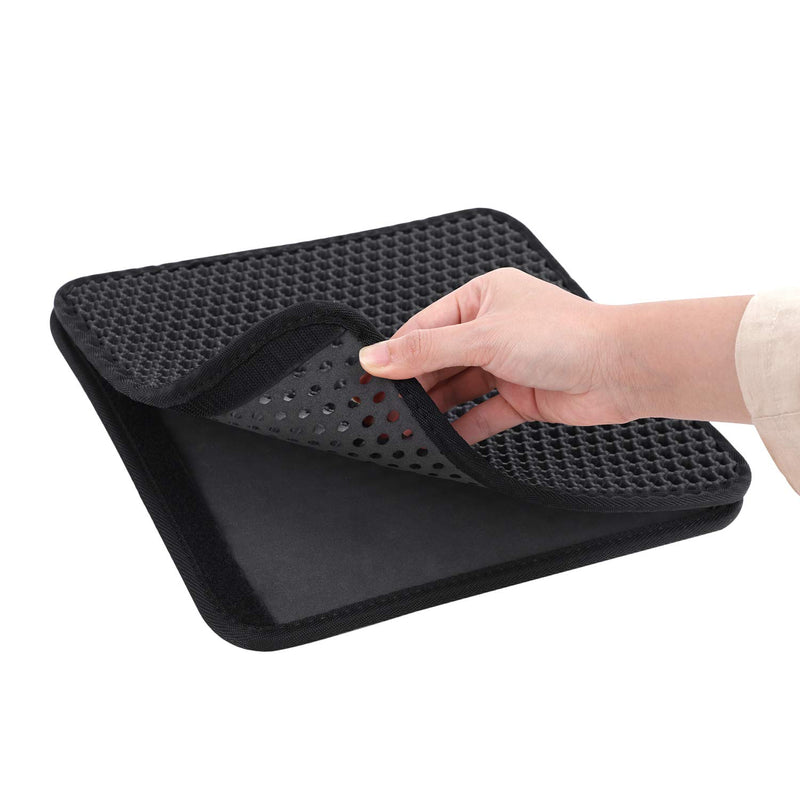 Double Waterproof Cat Litter Mat Trapping Pad Honeycomb Design Foldable Anti-slip Cat Litter Box Mat Scatter Control Urine Proof Trapper Mat Washable EVA Clean Sanitary Mat Pet Supplies,30 *30cm - PawsPlanet Australia