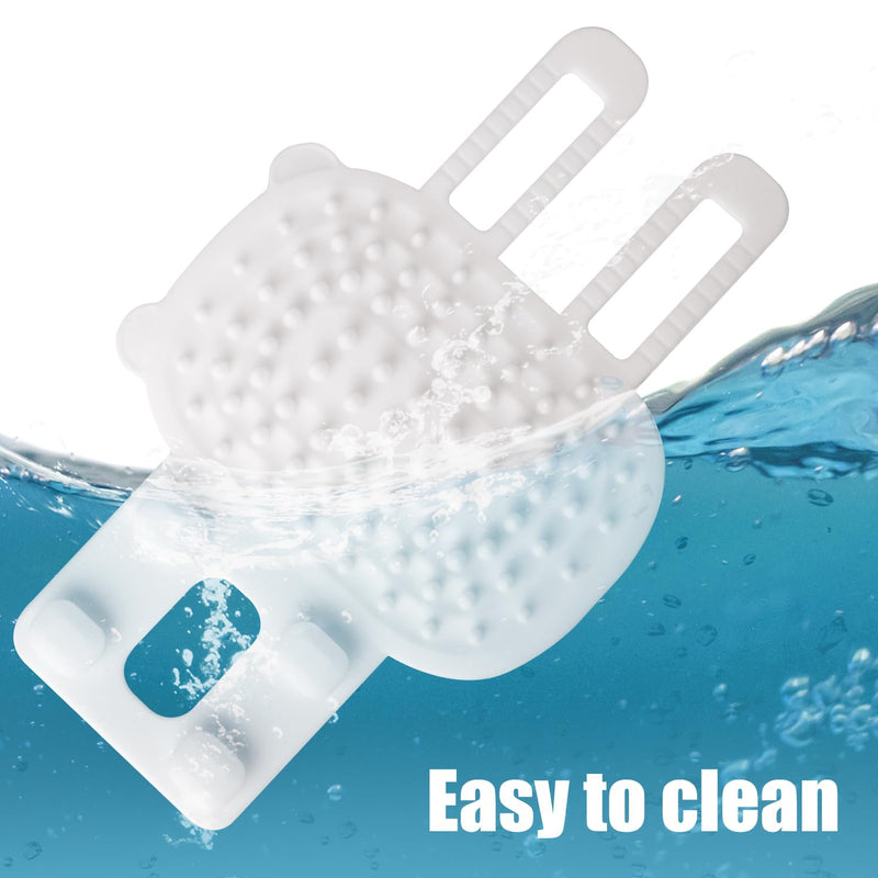 2pcs Self Cleaning Cat Brush, 2-in-1 Tickling Comb Pet Brush Pet Tickling Artifact Cat Grooming Shedding Brush Cat Corner Scartcher for Short/Long Hair Cats (White) - PawsPlanet Australia