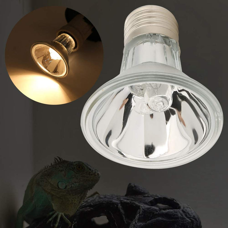 Bulb Heat And Uvb?E27 220V Pet Reptile Halogen Spotlights Full Spectrum Basking Lamp Light Bulb UVA UVB Clip Lamp Holder Bulb(100W) 100W - PawsPlanet Australia