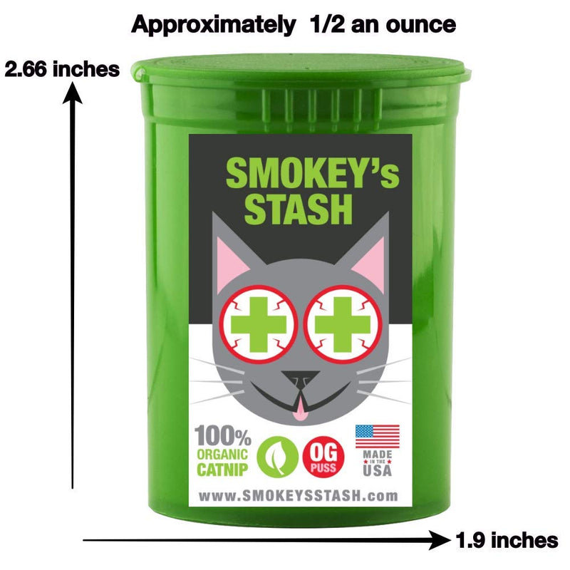 [Australia] - Smokey's Stash Cat Toy Interactive Catnip Dental chew cat Toothbrush refillable with Bell 