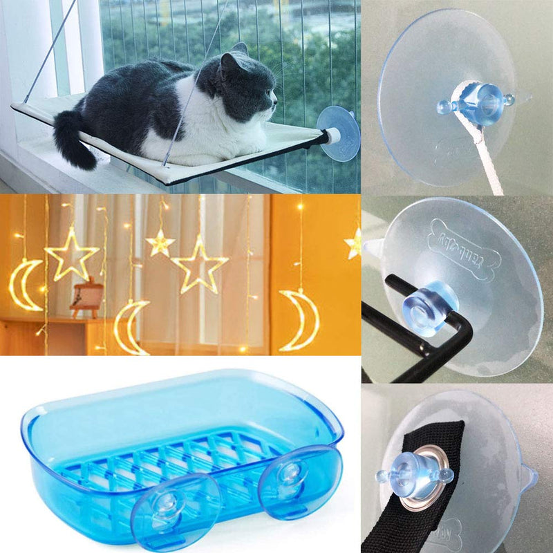 [Australia] - WHICH DOG Suction Cup Removable Waterproof Stronge Powerful Cat Window Perch Large Suction Cups Window Seat Sticky 4 Pcs. 