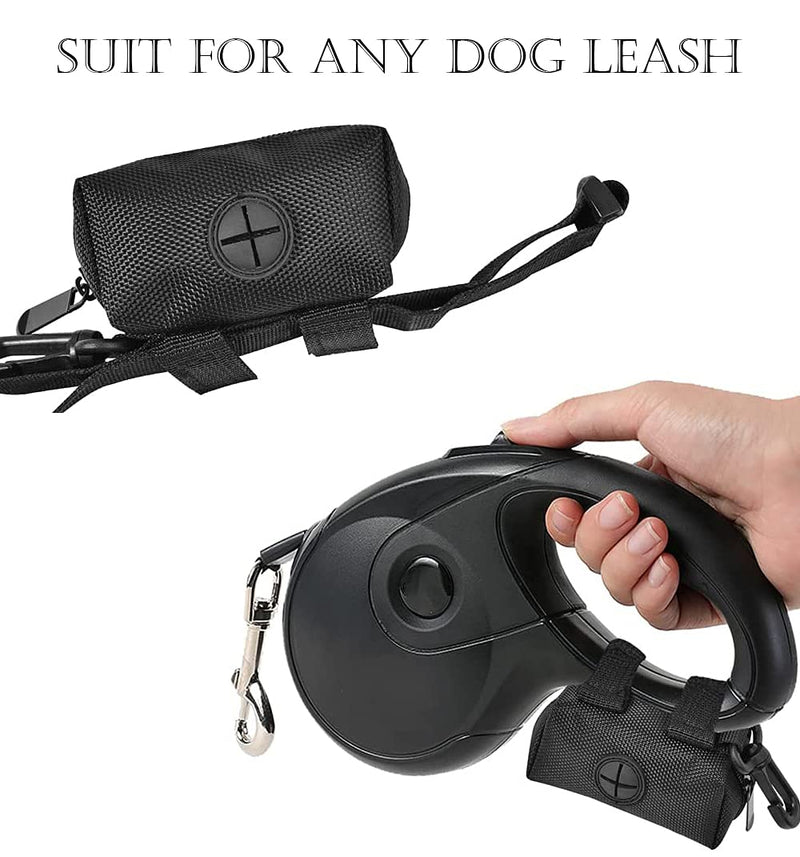 Dog Poop Bag Holder Pet Waste Bag Holder with 2 Free Roll Dog Poop Bags, Waste Bag Dispenser for Leash Fits Any Dog Leash - PawsPlanet Australia
