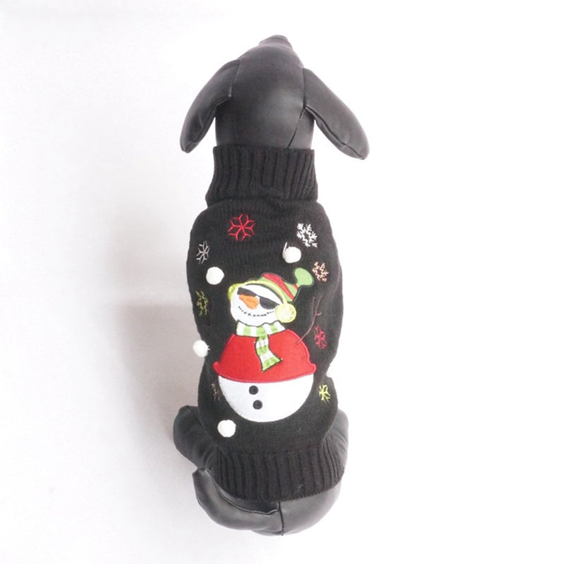 NACOCO Dog Sweater Pet Snowman Sweaters with The Ball Christmas Holiday Party for Cat and Puppy L - PawsPlanet Australia