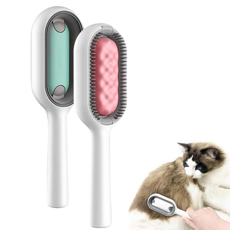 2 pieces cat brush, pet hair removal comb with water tank, cat brush with water, pet hair brush, cat brush, cat brush, cat brush short hair, ideal for grooming and pet grooming - PawsPlanet Australia