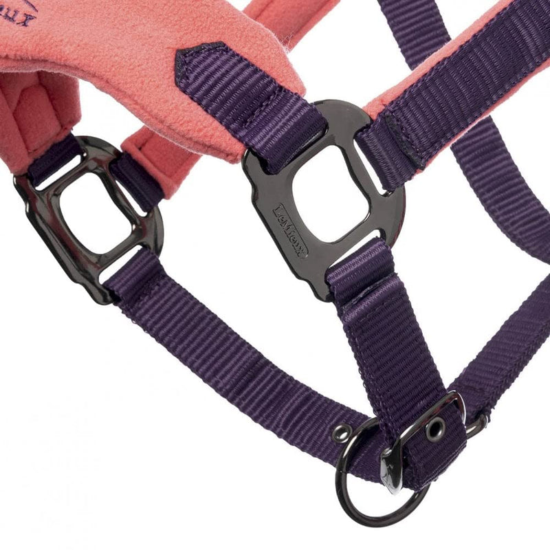 LeMieux Mini Vogue Fleece Pony Headcollar & Rope - Papaya - PawsPlanet Australia