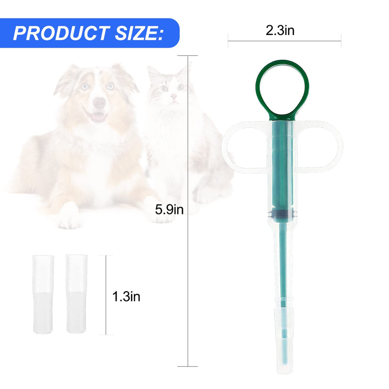 Havenfly 2 Pack Cat Pill Shooter, Pill Gun for Dogs, Baby Animal Feeding Kit with 2 Soft Silicone Tip for Feeding Small Animals - PawsPlanet Australia