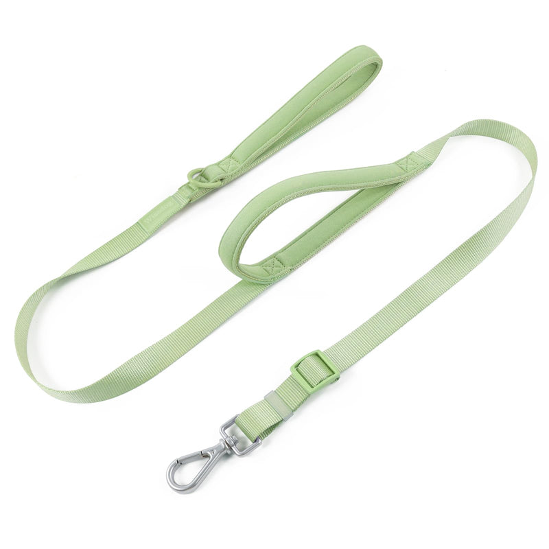 Wisedog Durable Two Handle Dog Leash: Dog Leash Heavy Duty with Dual Soft Padded Handles, Adjustable Length as Short Leash for Medium Large Dogs (Sage Green, M|4.2 ft-5 ft) Sage Green - PawsPlanet Australia