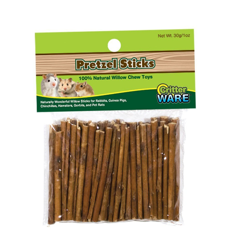 [Australia] - Ware Manufacturing Ware Willow Critters Pretzel Sticks Small Pet Chew, 2 oz 