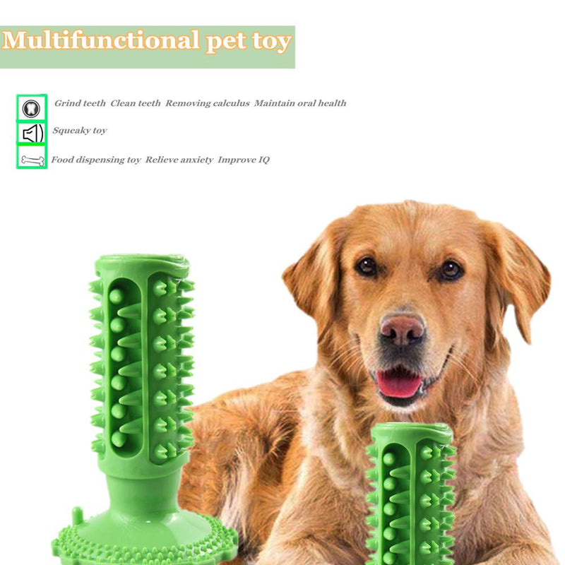 Dog Toys for Medium Dogs Indestructible Dog Chew Toys Dog Teeth Cleaning Toys with Suction Cup Squeaky Dog Toys Suitable for Medium and Large Dogs Interactive Toys for Dogs Green - PawsPlanet Australia