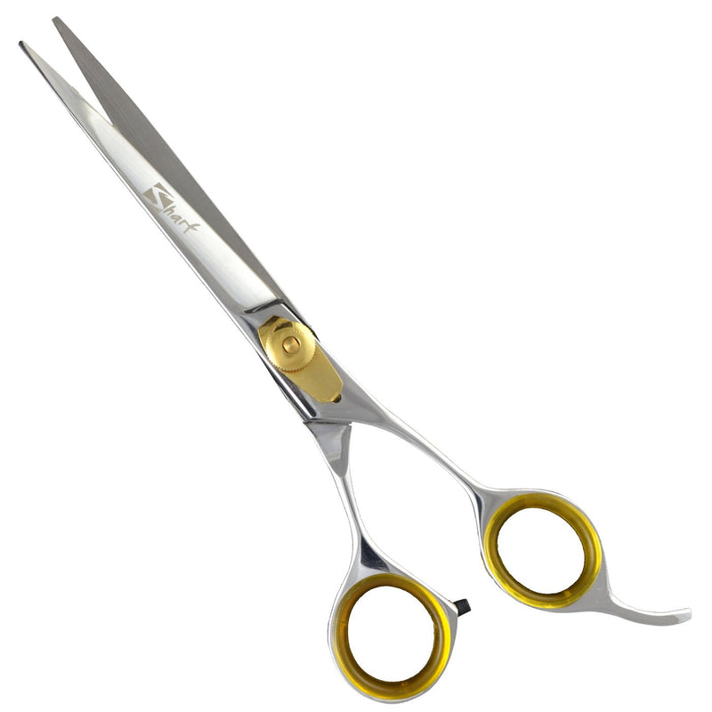 [Australia] - Sharf Gold Touch Pet Scissors, 7.5 Inch Straight Shears, Dog Grooming Scissors, Pet Grooming Shears Made of 440c Japanese Stainless Steel 