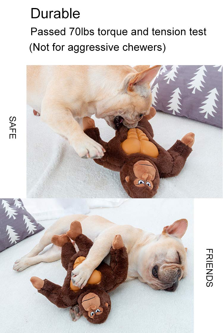 [Australia] - IOEN Patent Gum Massage Interactive Dog Chew Toys for Medium/Large Dogs,Durable Plush Stuffed Squeaky Dog Toys,12 Inches 